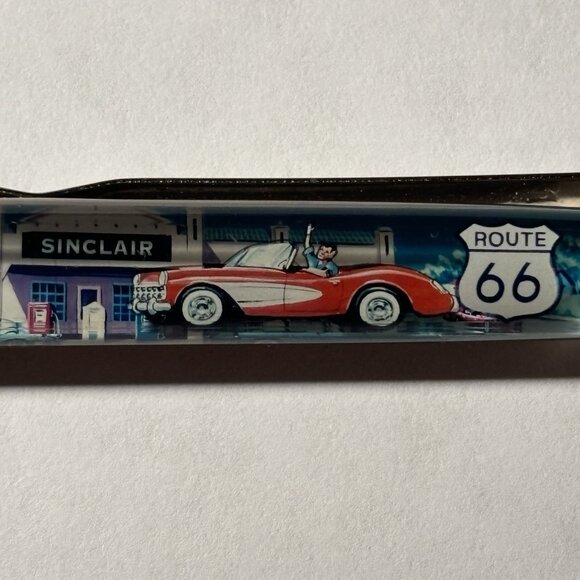 Route 66 Main Street USA Floaty Pen Corvette Convertible Sinclair Gas Station - Picture 1 of 10